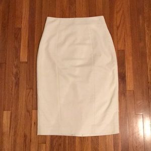 Banana Republic White Pencil Skirt